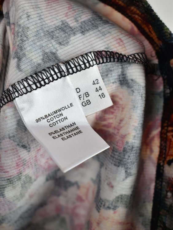 Zaida Shirt, Gr.42, 95% Baumwolle - Langarmshirt - 2ND STORY