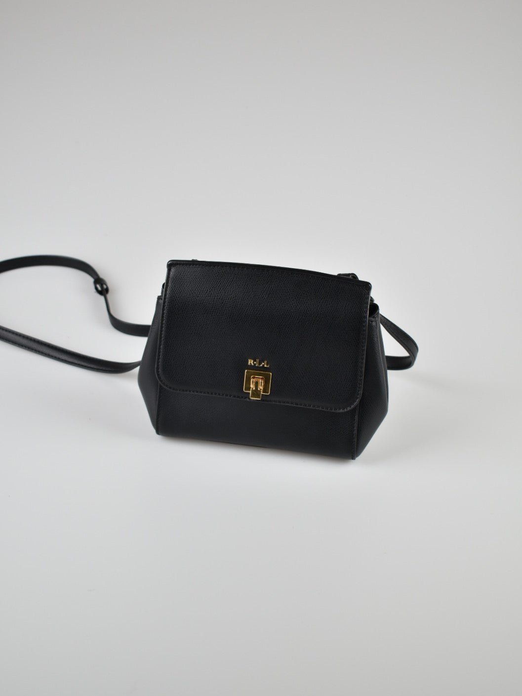 Ralph Lauren Umhängetasche, Leder,schwarz - 0