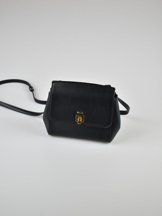 Ralph Lauren Umhängetasche, Leder,schwarz - 0
