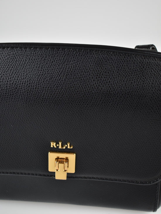 Ralph Lauren Umhängetasche, Leder,schwarz - 4