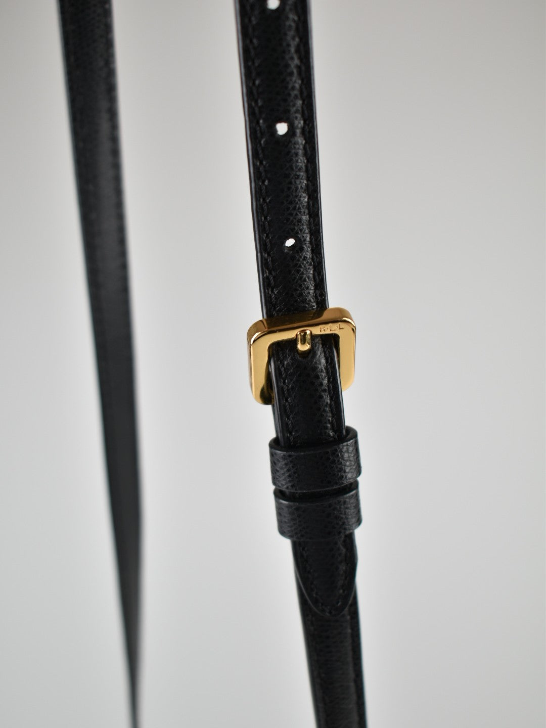 Ralph Lauren Umhängetasche, Leder,schwarz - 6