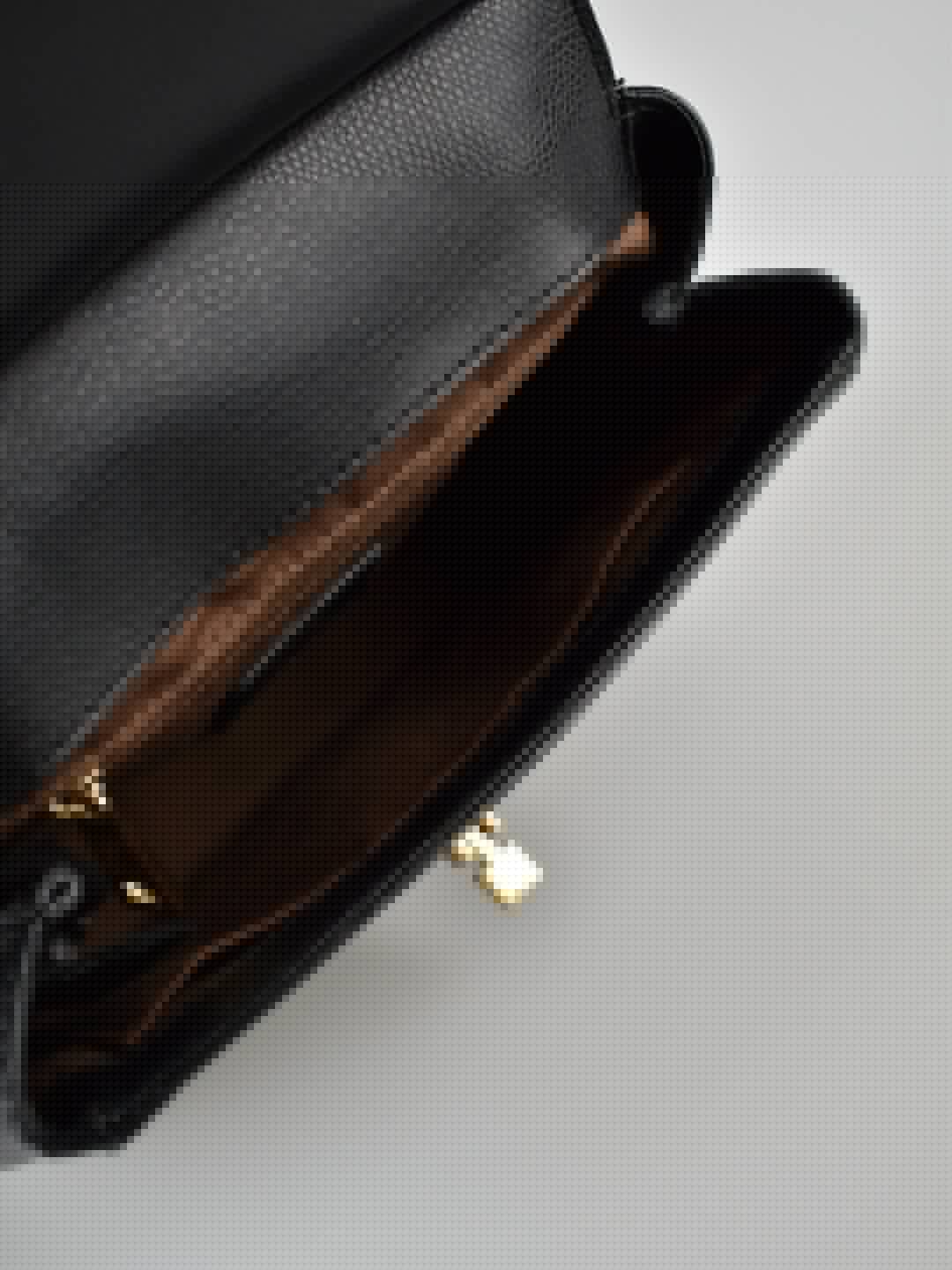 Ralph Lauren Umhängetasche, Leder,schwarz - 8
