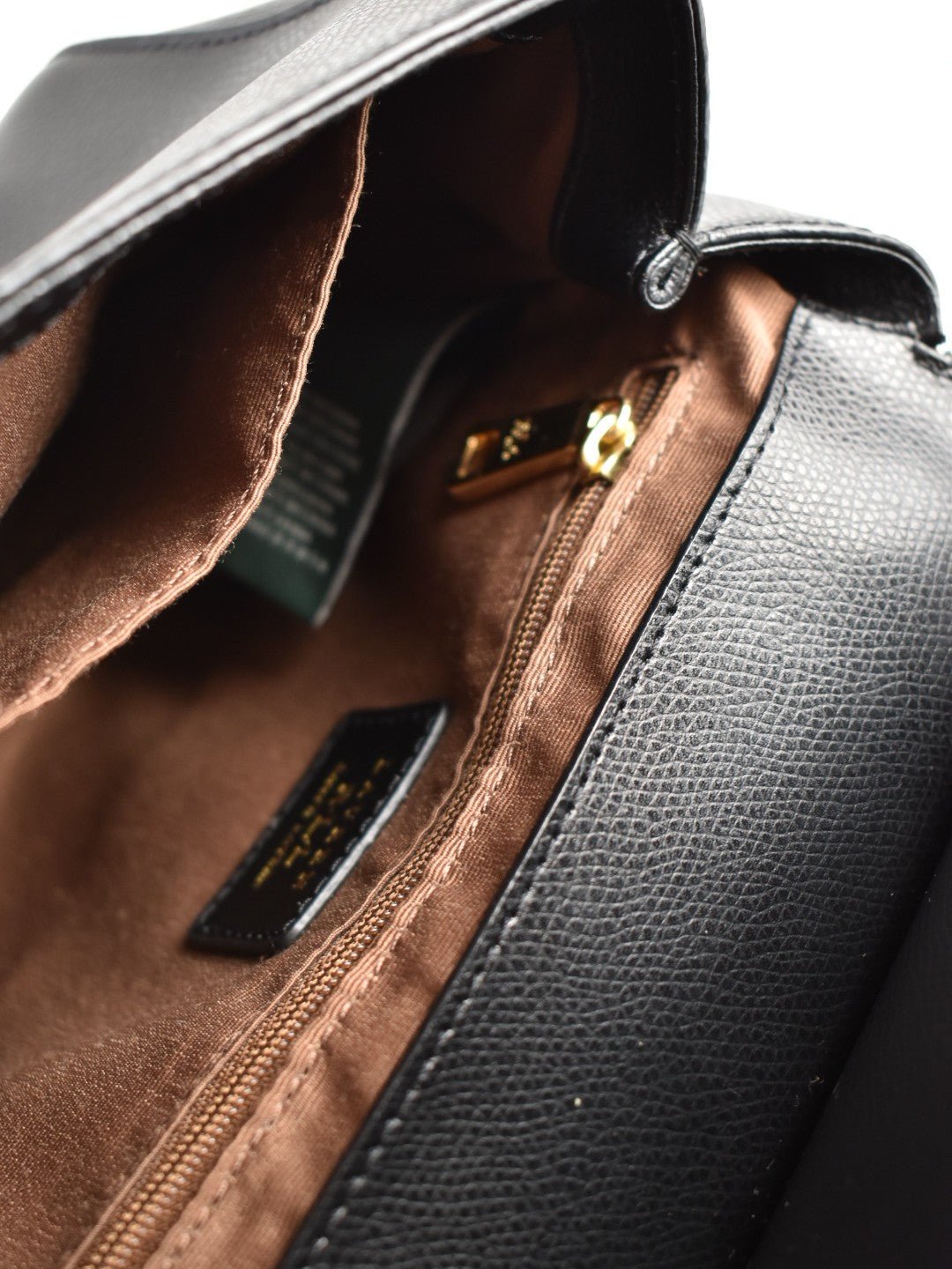 Ralph Lauren Umhängetasche, Leder,schwarz - 9