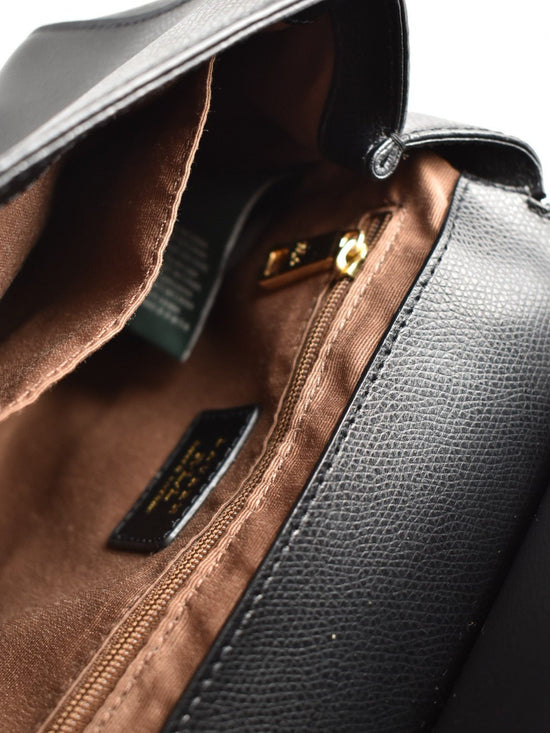 Ralph Lauren Umhängetasche, Leder,schwarz - 9