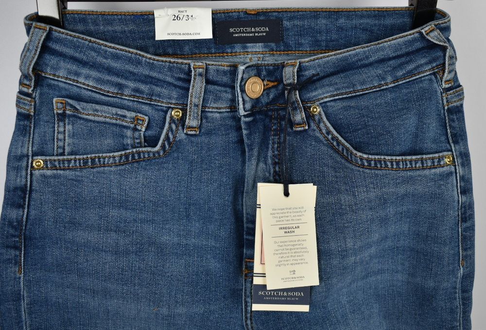 Scotch & Soda High Rise Skinny Cropped Jeans, Gr.26