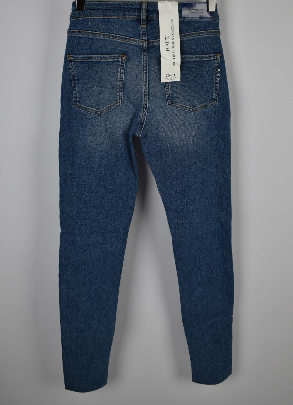 Scotch & Soda High Rise Skinny Cropped Jeans, Gr.26