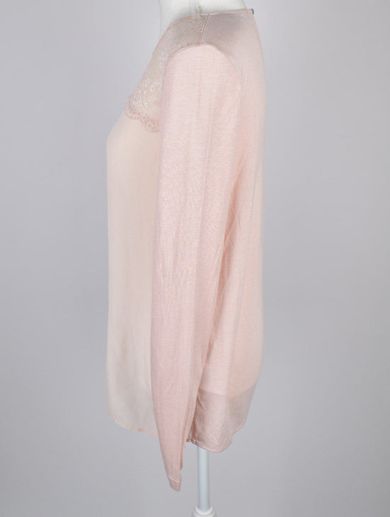 Hallhuber Blusenshirt mit Spitze, Gr..S