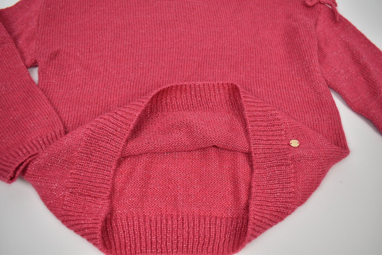Lili Gaufrette Pullover mit Glitzerfäden Gr.140