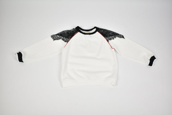 Pinko Pullover mit Spitze Gr.128