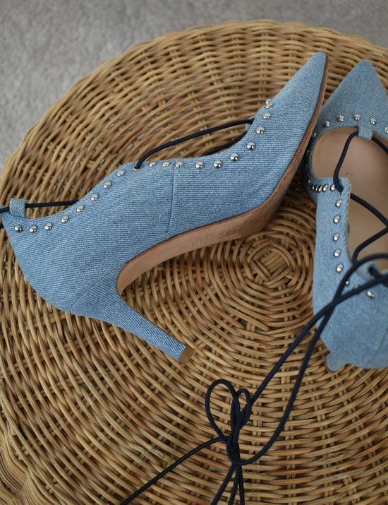 Navyboot Pumps Gr.38 denim - 6