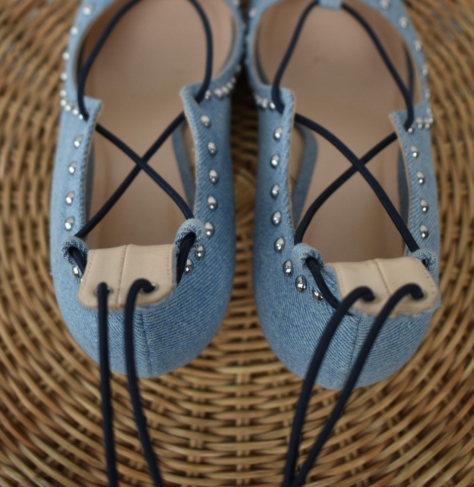 Navyboot Pumps Gr.38 denim - 5