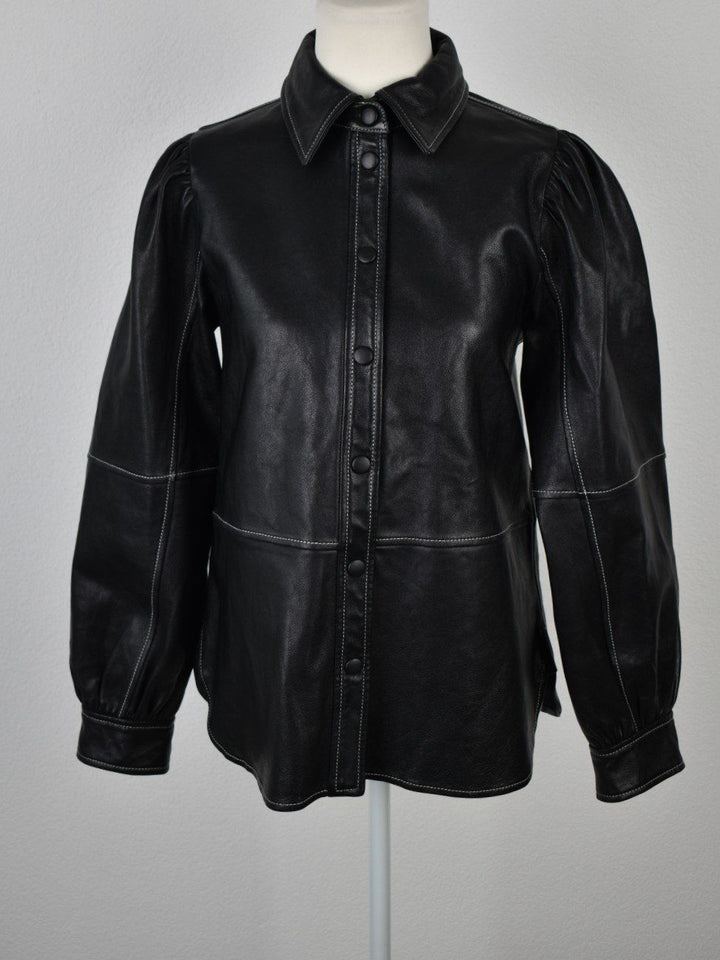 Ganni Lammleder Hemd/Hemdjacke Gr.36 ungetragen