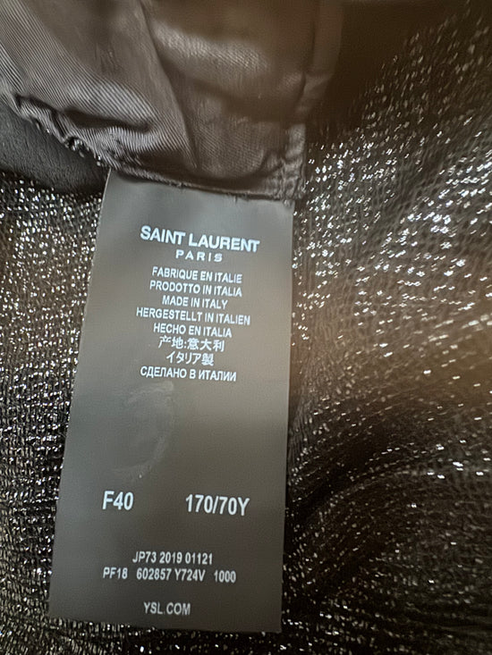 Saint Laurent Hose Gr.38, Viskose, Hochglanz-Finish - 8