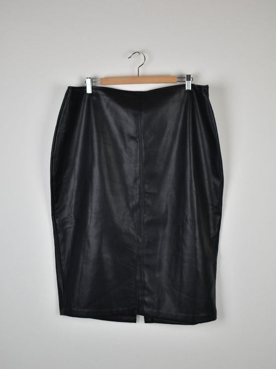 Abercrombie & Fitch Lederrock, veganes Leder, Gr.XL