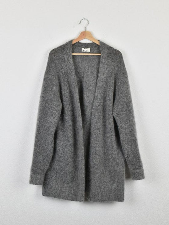 Acne Studios Cardigan, grau, Mohair, Gr.L, oversized