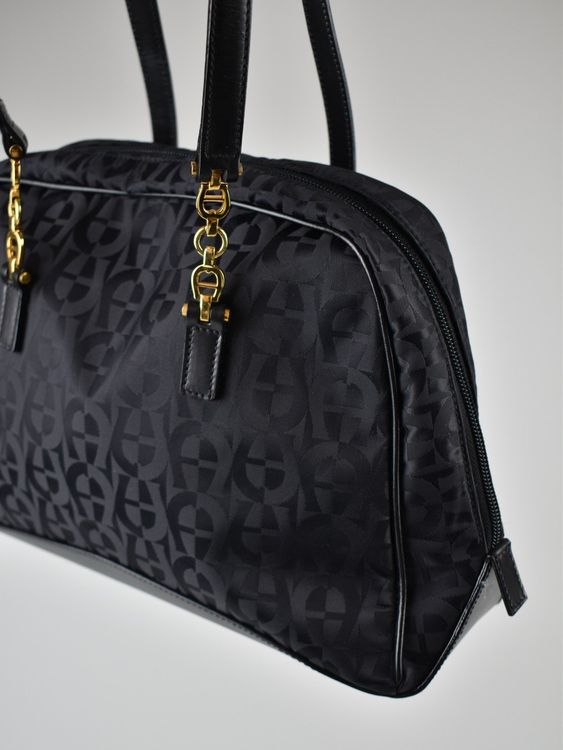 Aigner Handtasche Nylon/Leder, sehr guter Zustand