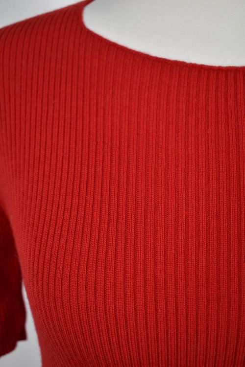 Aigner Kurzarm Pullover Gr.36 100% Wolle
