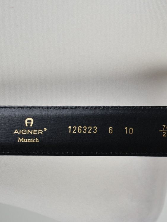 Aigner Ledergürtel, blau, Gr.70, neuwertig