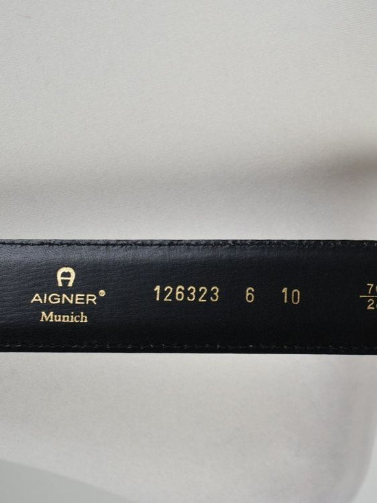 Aigner Ledergürtel, blau, Gr.70, neuwertig