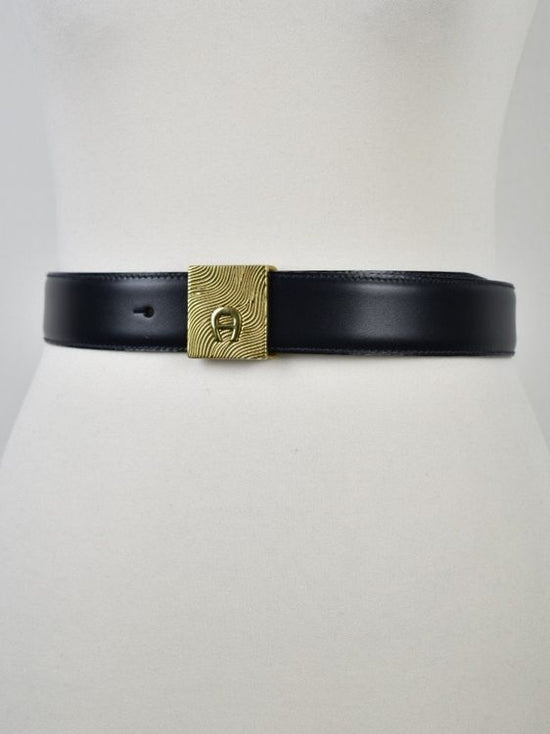 Aigner Ledergürtel, blau, Gr.70, neuwertig