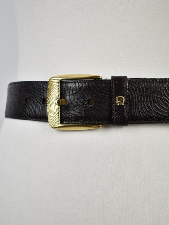 Aigner Ledergürtel, braun, Gr.70 - 1