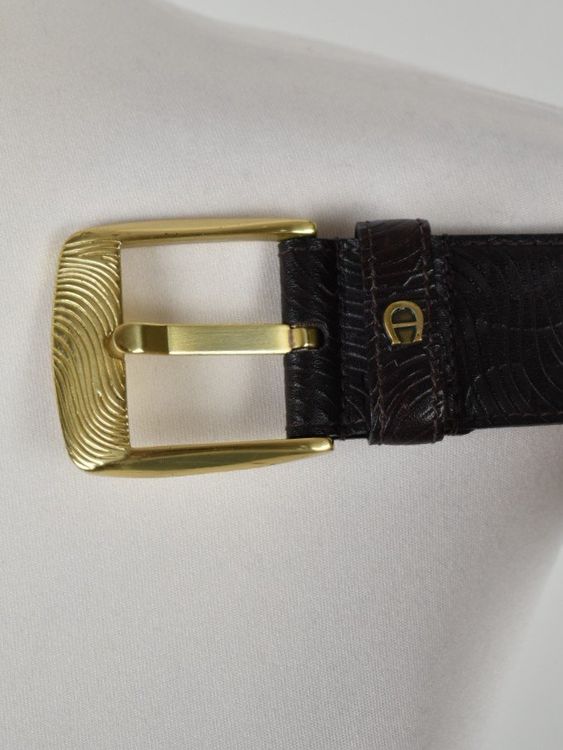 Aigner Ledergürtel, braun, Gr.70 - 4