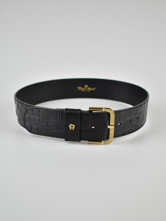 Aigner Ledergürtel Gr.65, schwarz