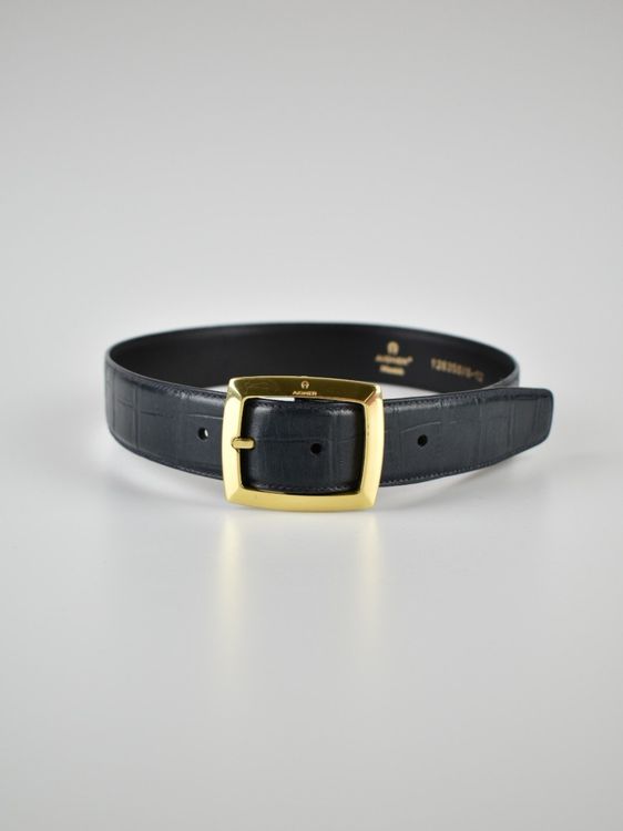 Aigner Ledergürtel Gr.70, dunkelblau