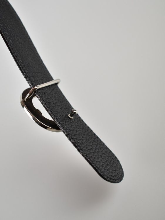 Aigner Ledergürtel, reversible, schwarz/braun, Gr.75