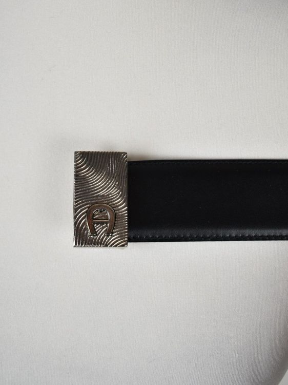 Aigner Ledergürtel, schwarz, Gr.70, neuwertig