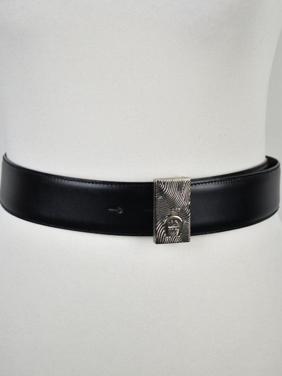 Aigner Ledergürtel, schwarz, Gr.70, neuwertig