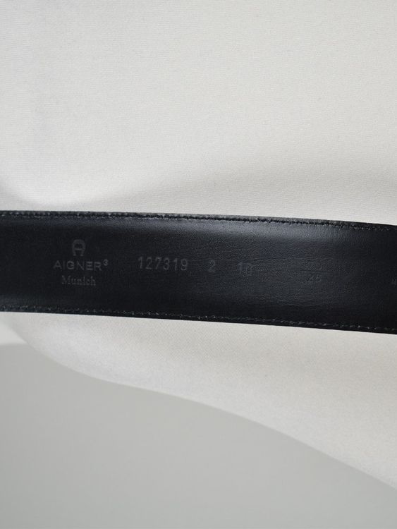 Aigner Ledergürtel, schwarz, Gr.70, neuwertig