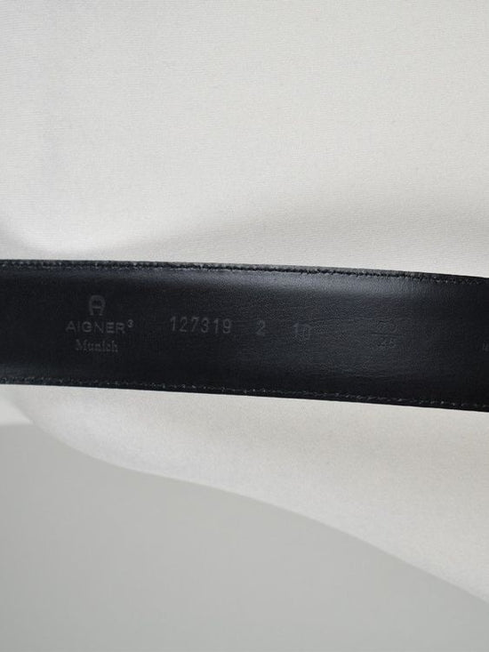 Aigner Ledergürtel, schwarz, Gr.70, neuwertig