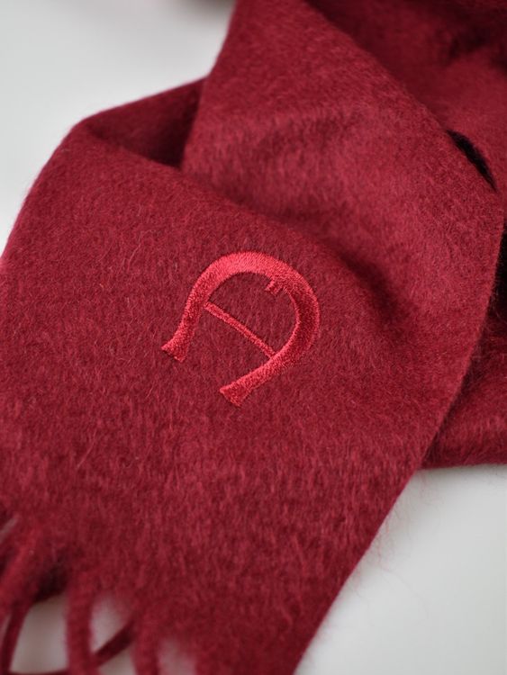 Aigner Schal, 100% Kaschmir, dunkelrot - 2ND STORY