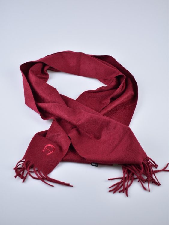 Aigner Schal, 100% Kaschmir, dunkelrot - 2ND STORY