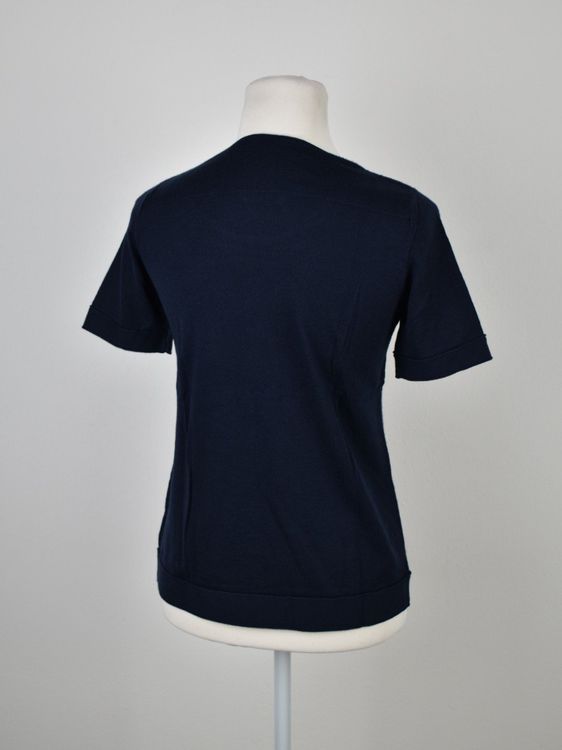 Aigner Strickshirt Gr.34, dunkelblau, Baumwolle & Kaschmir