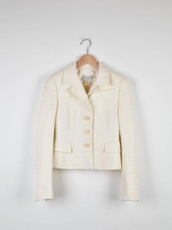 Akris Blazer Gr.34, 90% Wolle, offwhite | 2ND STORY 