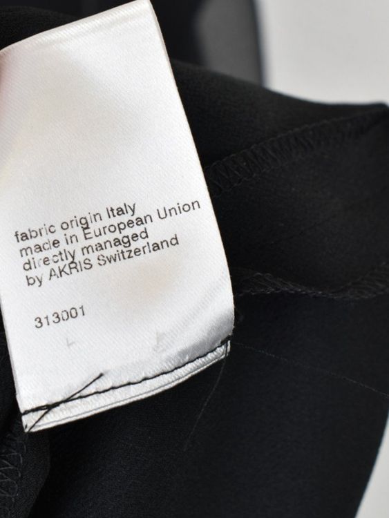 Akris Kleid, Gr.42, schwarz mit Stoffblüten - Kleid - 2ND STORY