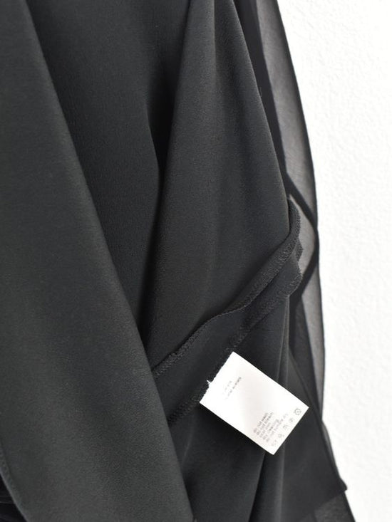 Akris Kleid, Gr.42, schwarz mit Stoffblüten - Kleid - 2ND STORY