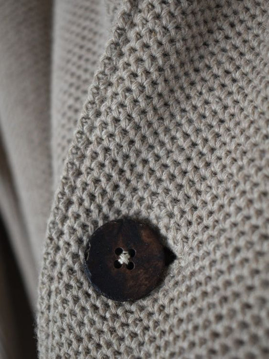 Albarena Strickjacke / Strickblazer, beige, Gr.M - Strickjacke - 2ND STORY