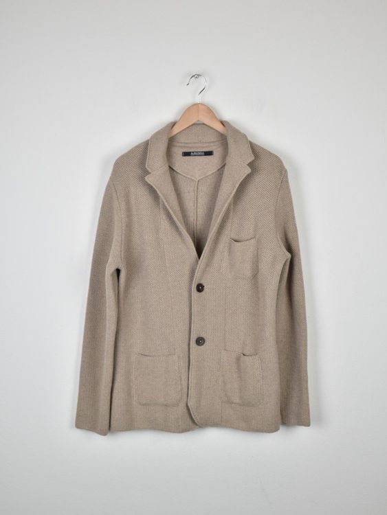 Albarena Strickjacke / Strickblazer, beige, Gr.M - Strickjacke - 2ND STORY