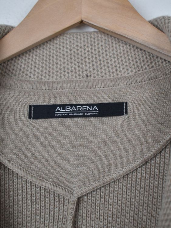 Albarena Strickjacke / Strickblazer, beige, Gr.M - Strickjacke - 2ND STORY