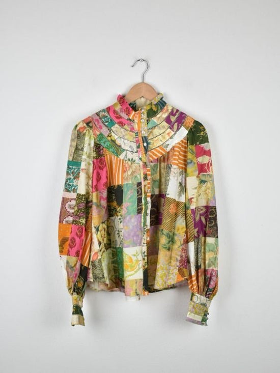 ALÉMAIS Bluse Gr.38, Baumwolle und Seide, neuwertig - 2ND STORY