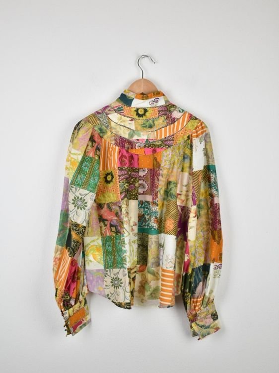 ALÉMAIS Bluse Gr.38, Baumwolle und Seide, neuwertig - 2ND STORY