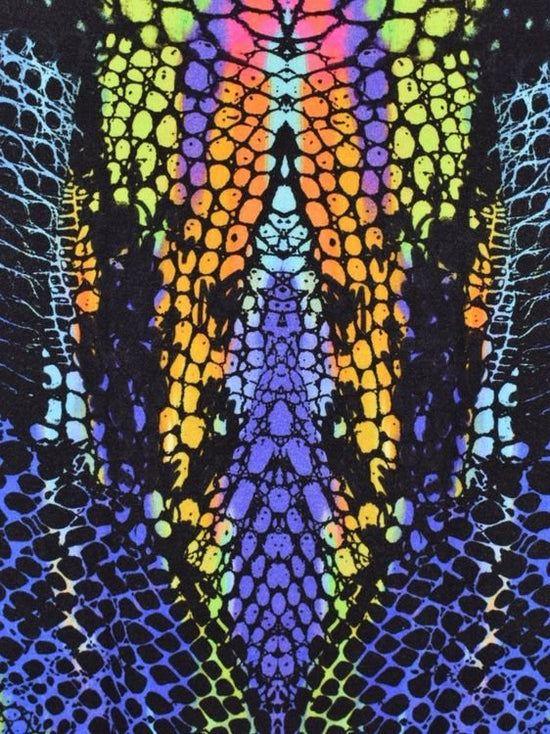 Alexander McQueen Kaleidoscope Crocodile Print Kleid, Gr.XS - Kleid - 2ND STORY