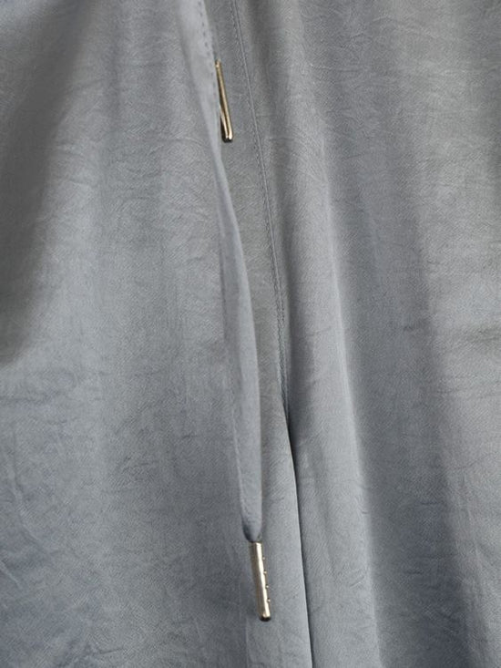 alexanderwang.t Hose, weites Bein, blaugrau, Satinoptik,Gr.S - Hose - 2ND STORY