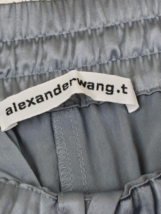 alexanderwang.t Hose, weites Bein, blaugrau, Satinoptik,Gr.S - Hose - 2ND STORY