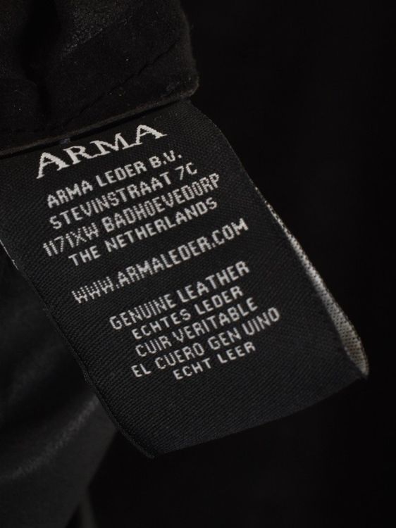 Arma Overshirt, Gr.54, Ziegenleder, schwarz, neuwertig - Lederhemd - 2ND STORY