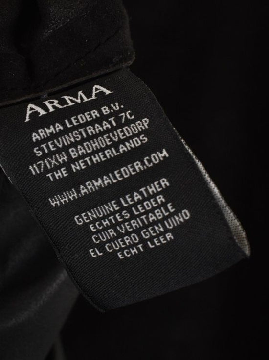 Arma Overshirt, Gr.54, Ziegenleder, schwarz, neuwertig - Lederhemd - 2ND STORY