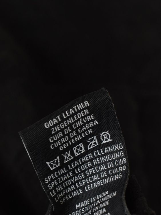 Arma Overshirt, Gr.54, Ziegenleder, schwarz, neuwertig - Lederhemd - 2ND STORY
